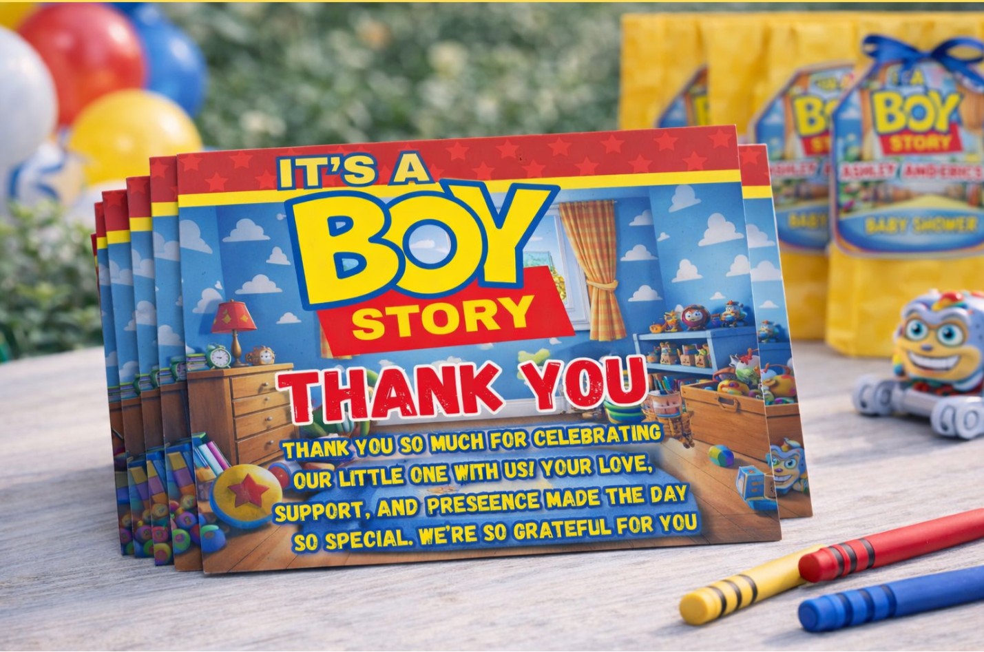 It's a Boy Story Baby Shower Bundle *Instant Download* Editable In Canva
