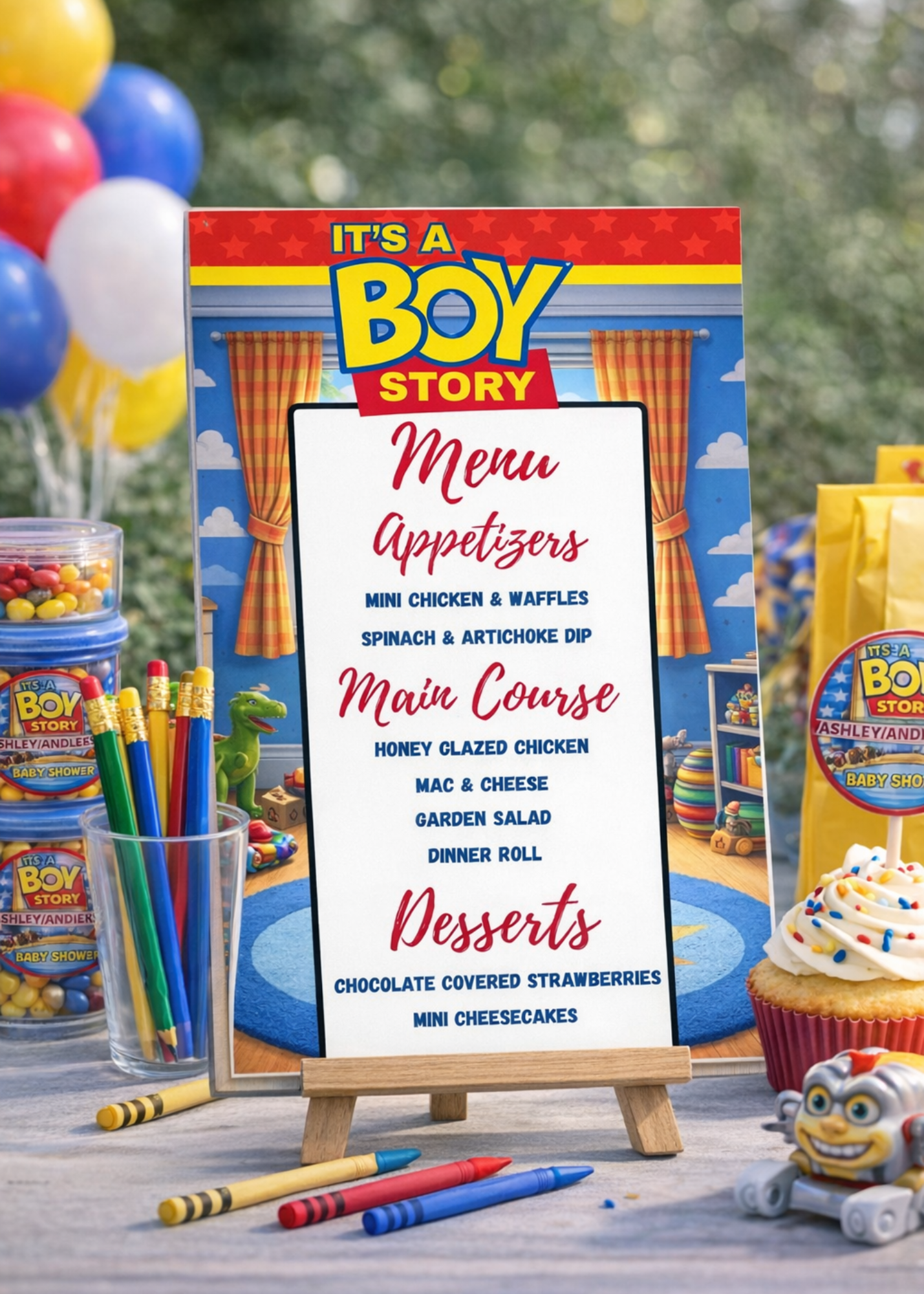 It's a Boy Story Baby Shower Bundle *Instant Download* Editable In Canva