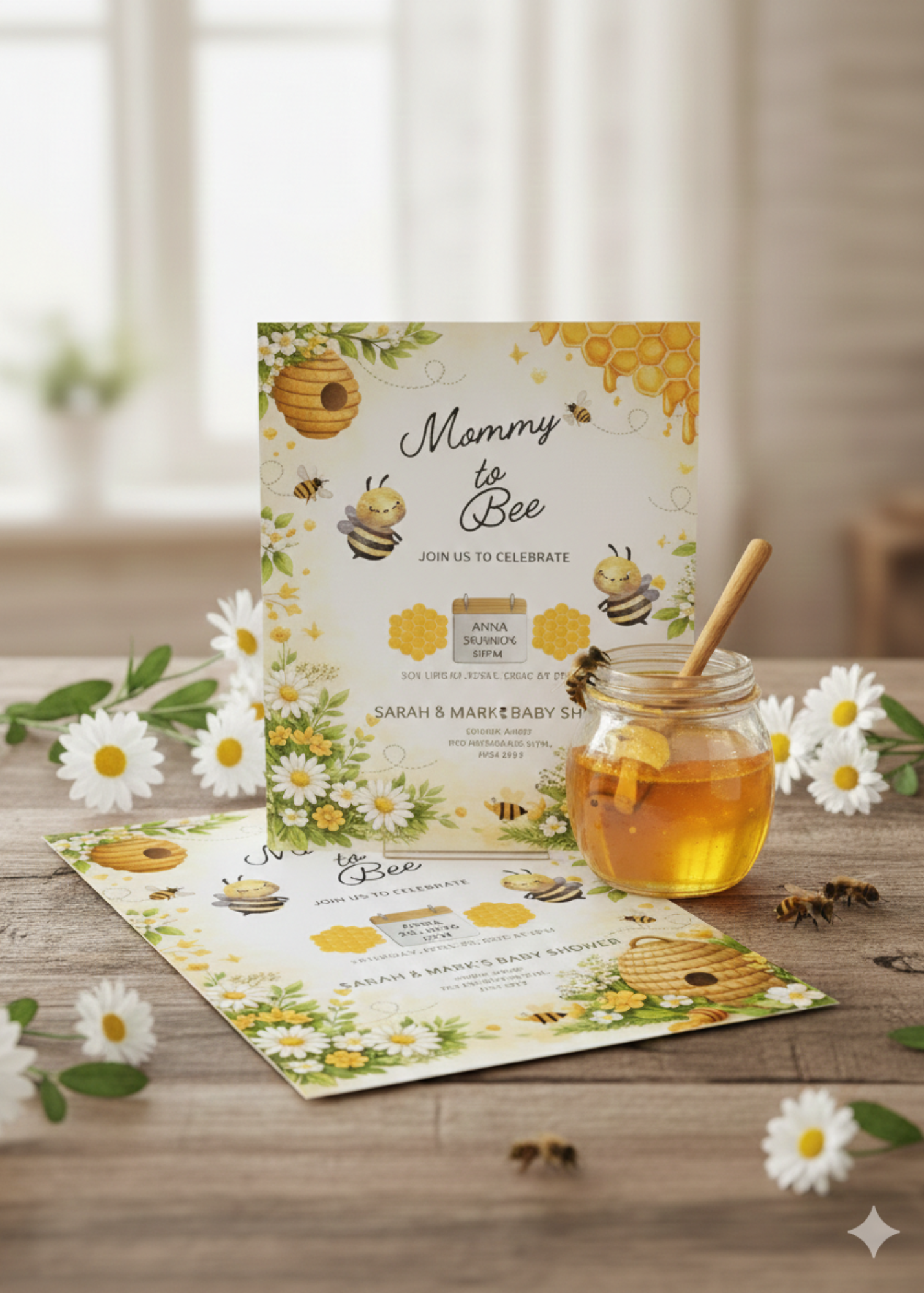 Mommy to Bee Baby Shower Bundle *Instant Download* Editable In Canva