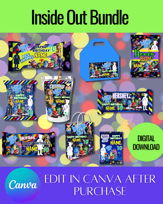 Editable Inside Out Bundle Templates *Instant Download* Editable In Canva