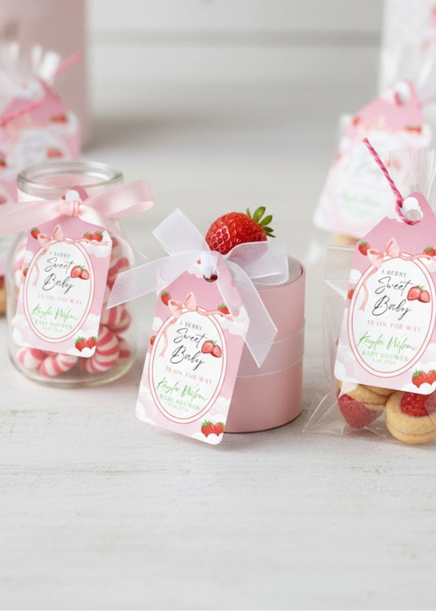A Berry Sweet Baby Baby Shower Bundle *Instant Download* Editable In Canva