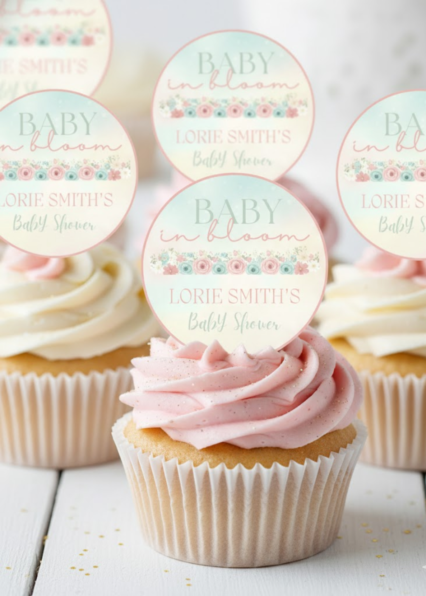 Baby in Bloom Baby Shower Bundle *Instant Download* Editable In Canva