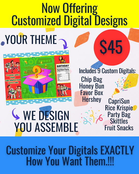 Customized Digital Design Bundle *WE DESIGN YOU PRINT*