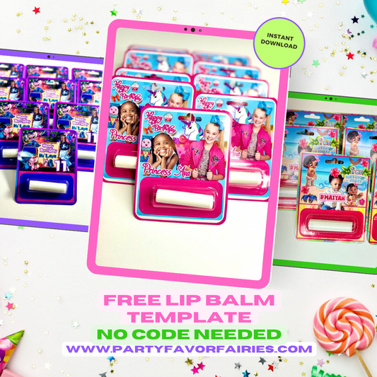 FREE Editable LIP BALM TEMPLATE *Instant Download* Editable In Canva