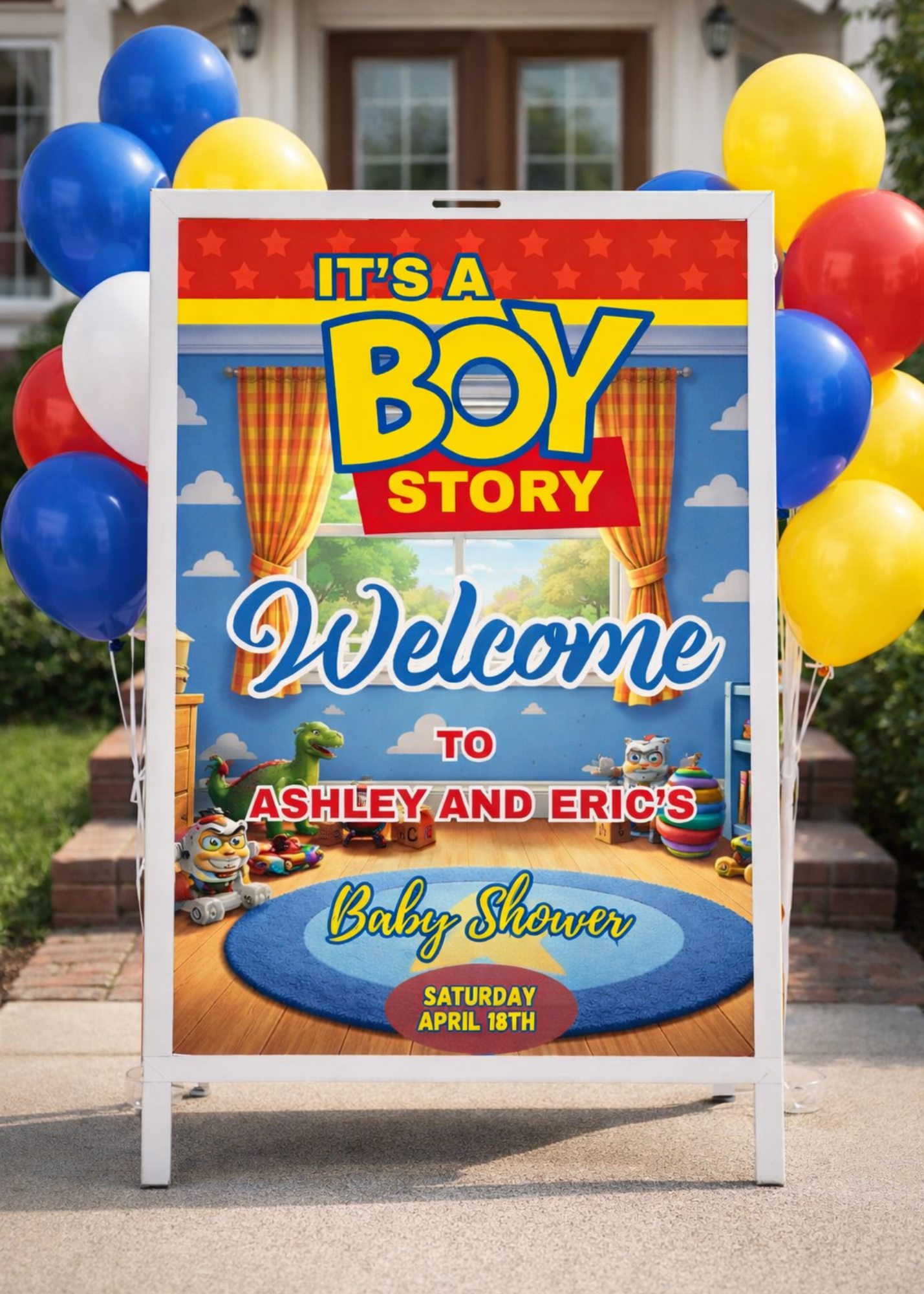 It's a Boy Story Baby Shower Bundle *Instant Download* Editable In Canva