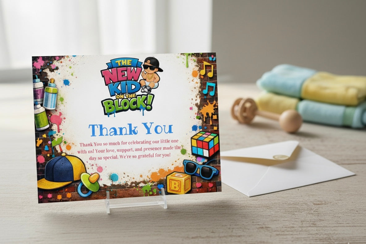 New Kid on the Block Baby Shower Bundle *Instant Download* Editable In Canva